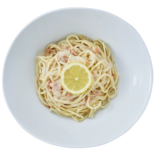 サーモンのクリームパスタのイメージ画像